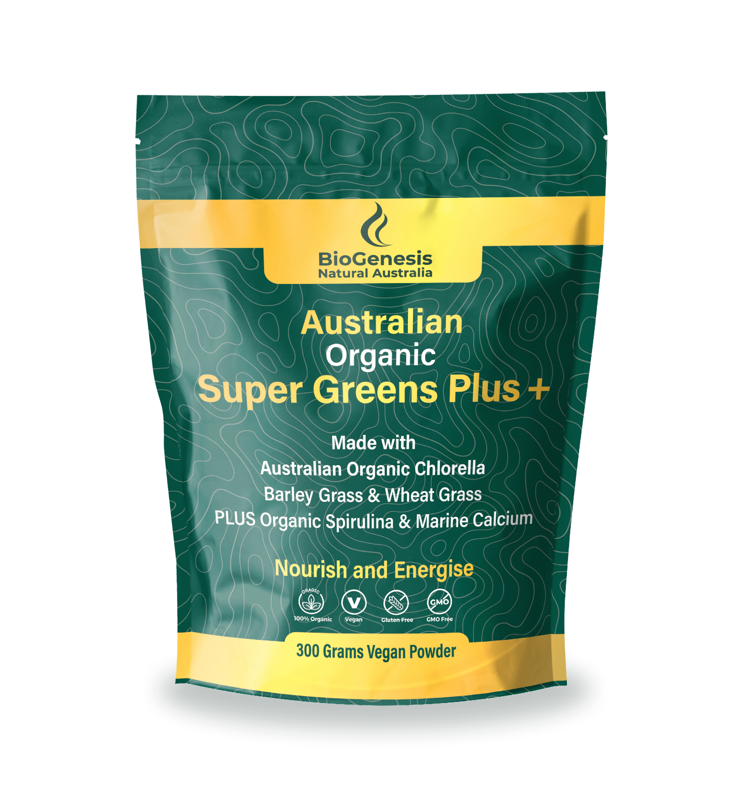 NEW - Australian Organic SuperGreens Plus Powder, 300g