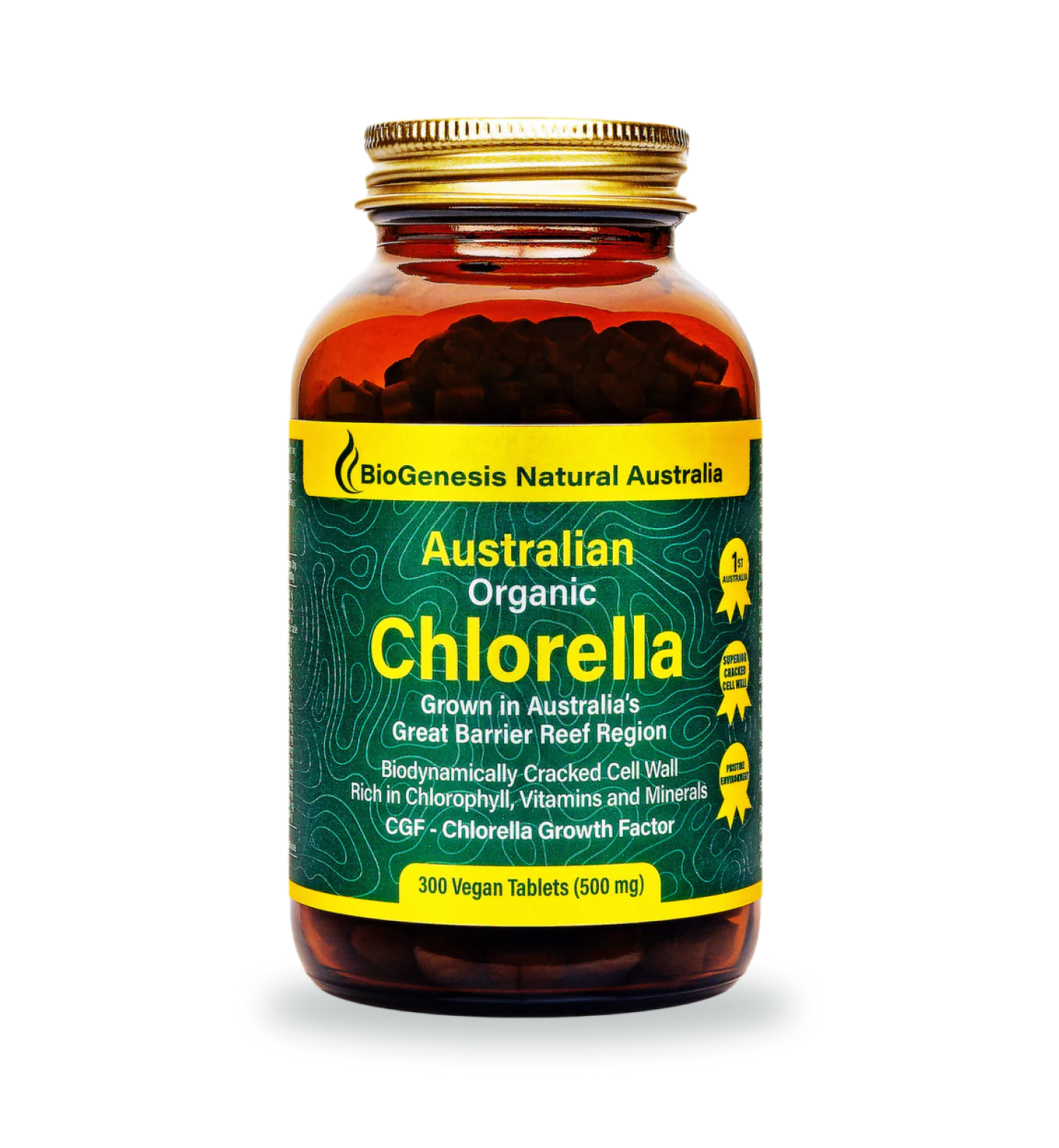 Australian Organic Chlorella Tablets, 300 & 600 – BioGenesis