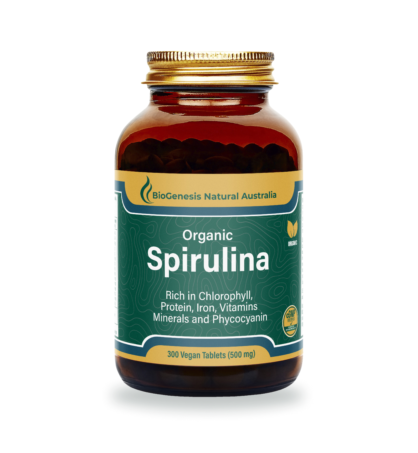 Organic Spirulina Tablets, 300 & 600 